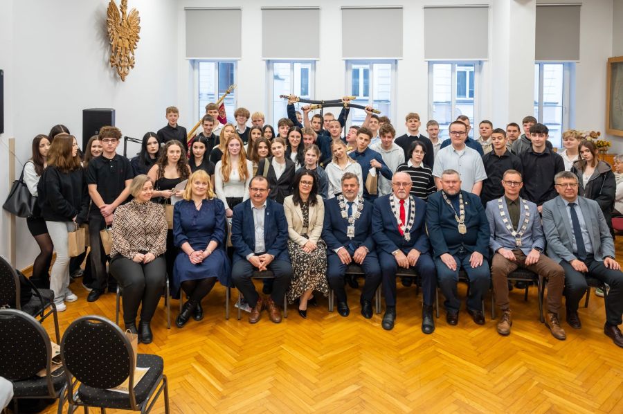 Pasowanie na ucznia zwodu w Cieszyńskim Cechu.